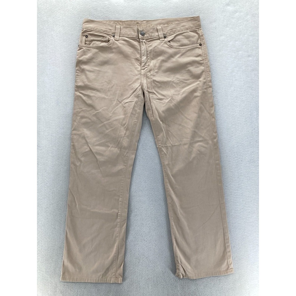 Fidelity Denim 50-11 5-Pocket Pants Mens 36x30 Straight Leg Havana Twill Stretch